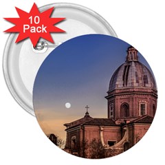 San Giovanni Battista Dei Fiorentini Church, Rome, Italy 3  Buttons (10 Pack) 