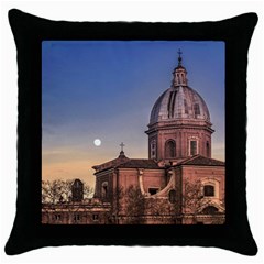 San Giovanni Battista Dei Fiorentini Church, Rome, Italy Throw Pillow Case (black) by dflcprints