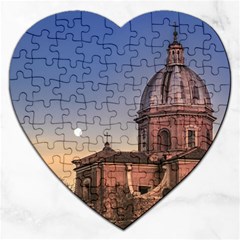 San Giovanni Battista Dei Fiorentini Church, Rome, Italy Jigsaw Puzzle (heart) by dflcprints