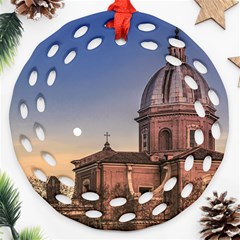 San Giovanni Battista Dei Fiorentini Church, Rome, Italy Round Filigree Ornament (two Sides) by dflcprints