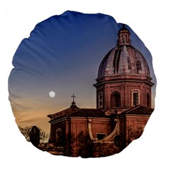 San Giovanni Battista Dei Fiorentini Church, Rome, Italy Large 18  Premium Round Cushions by dflcprints