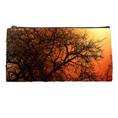 Sunset Silhouette Winter Tree Pencil Case