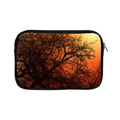 Sunset Silhouette Winter Tree Apple Ipad Mini Zipper Case by LoolyElzayat