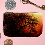 Sunset Silhouette Winter Tree Large Coin Purse Front