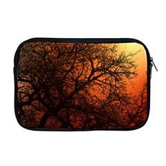 Sunset Silhouette Winter Tree Apple Macbook Pro 17  Zipper Case