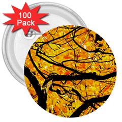 Golden Vein 3  Buttons (100 Pack) 