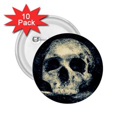 Skull 2 25  Buttons (10 Pack)  by FunnyCow