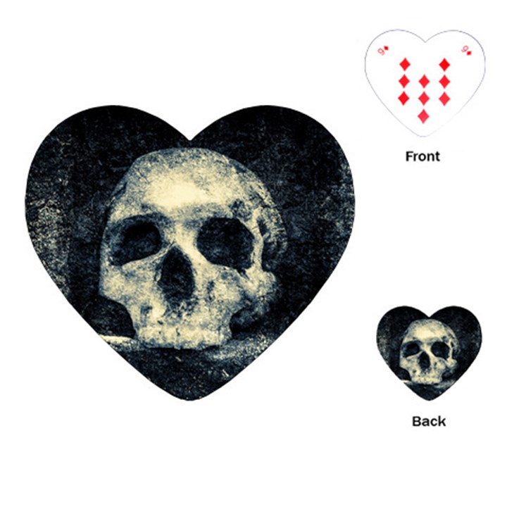 Skull Playing Cards (Heart) 