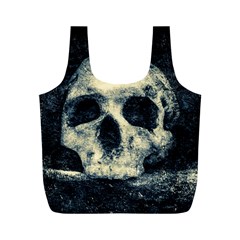 Skull Full Print Recycle Bags (m)  by FunnyCow