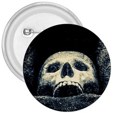 Smiling Skull 3  Buttons by FunnyCow