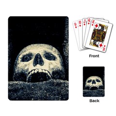 Smiling Skull Playing Card by FunnyCow