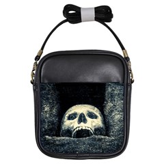 Smiling Skull Girls Sling Bags