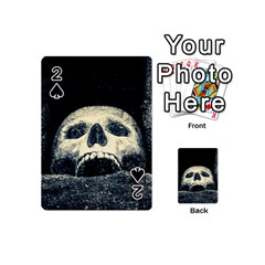 Smiling Skull Playing Cards 54 (mini)  by FunnyCow