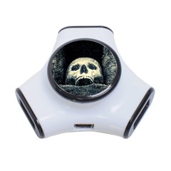 Smiling Skull 3-port Usb Hub by FunnyCow