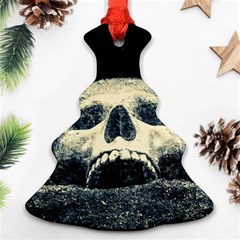 Smiling Skull Christmas Tree Ornament (two Sides) by FunnyCow