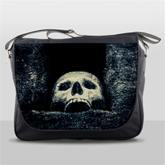 Smiling Skull Messenger Bags by FunnyCow