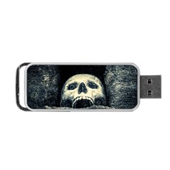 Smiling Skull Portable Usb Flash (two Sides) by FunnyCow