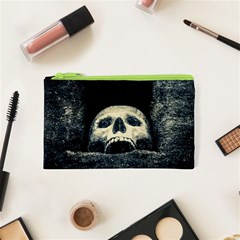 Smiling Skull Cosmetic Bag (xs) by FunnyCow