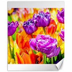 Tulip Flowers Canvas 16  X 20   by FunnyCow