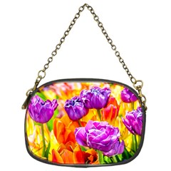 Tulip Flowers Chain Purses (one Side)  by FunnyCow