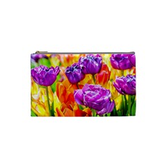 Tulip Flowers Cosmetic Bag (small)  by FunnyCow