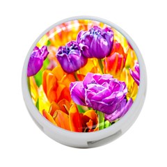 Tulip Flowers 4-port Usb Hub (two Sides)  by FunnyCow