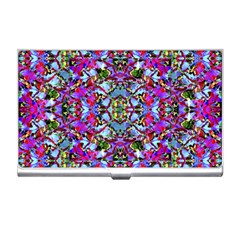 Multicolored Floral Collage Pattern 7200 Business Card Holders by dflcprints