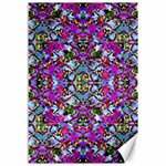 Multicolored Floral Collage Pattern 7200 Canvas 12  x 18   11.88 x17.36  Canvas - 1