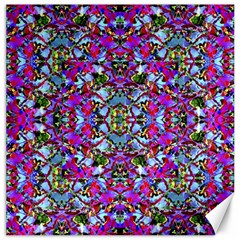 Multicolored Floral Collage Pattern 7200 Canvas 16  x 16  