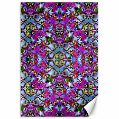 Multicolored Floral Collage Pattern 7200 Canvas 20  X 30   by dflcprints