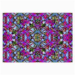 Multicolored Floral Collage Pattern 7200 Large Glasses Cloth by dflcprints