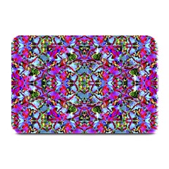 Multicolored Floral Collage Pattern 7200 Plate Mats by dflcprints