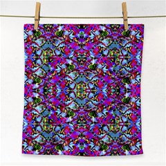 Multicolored Floral Collage Pattern 7200 Face Towel by dflcprints