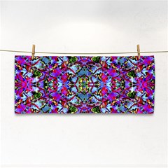 Multicolored Floral Collage Pattern 7200 Hand Towel