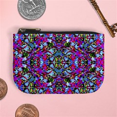 Multicolored Floral Collage Pattern 7200 Mini Coin Purses