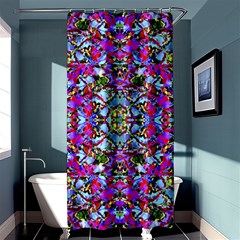 Multicolored Floral Collage Pattern 7200 Shower Curtain 36  x 72  (Stall) 