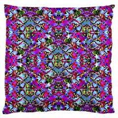 Multicolored Floral Collage Pattern 7200 Standard Flano Cushion Case (two Sides) by dflcprints