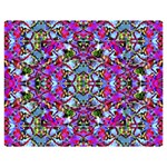 Multicolored Floral Collage Pattern 7200 Double Sided Flano Blanket (Medium)  60 x50  Blanket Front