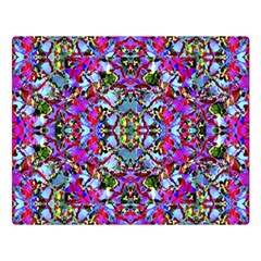 Multicolored Floral Collage Pattern 7200 Double Sided Flano Blanket (large)  by dflcprints