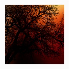 Sunset Silhouette Winter Tree Medium Glasses Cloth