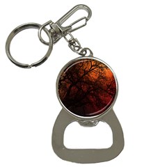 Sunset Silhouette Winter Tree Bottle Opener Key Chain by LoolyElzayat