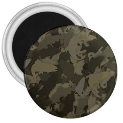 Country Boy Fishing Camouflage Pattern 3  Magnets by Bigfootshirtshop