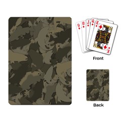 Country Boy Fishing Camouflage Pattern Playing Card by Bigfootshirtshop