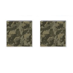 Country Boy Fishing Camouflage Pattern Cufflinks (square) by Bigfootshirtshop