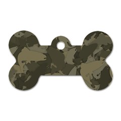 Country Boy Fishing Camouflage Pattern Dog Tag Bone (one Side) by Bigfootshirtshop