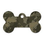 Country Boy Fishing Camouflage Pattern Dog Tag Bone (Two Sides) Front