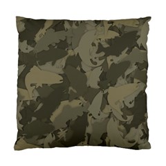 Country Boy Fishing Camouflage Pattern Standard Cushion Case (two Sides) by Bigfootshirtshop