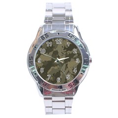 Country Boy Fishing Camouflage Pattern Stainless Steel Analogue Watch by Bigfootshirtshop