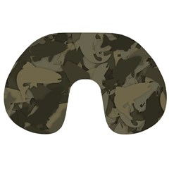 Country Boy Fishing Camouflage Pattern Travel Neck Pillows by Bigfootshirtshop