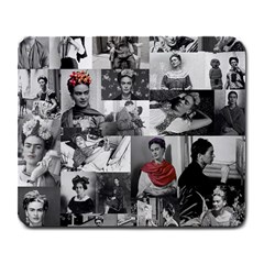 Frida Kahlo Pattern Large Mousepads by Valentinaart